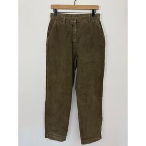 Vintage Woolrich Dark Loden Corduroy Cropped Pants Women’s 8 100% Cotton